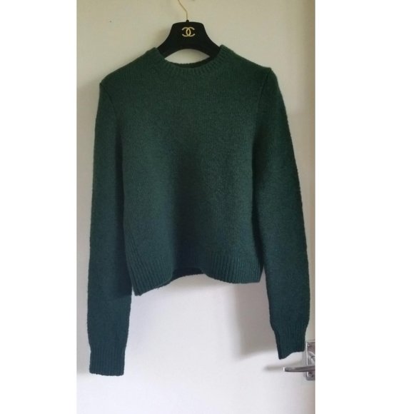 OLD Celine by Phoebe Philo - Green Cashmere Knit Sweater - Picture 5 of 11
